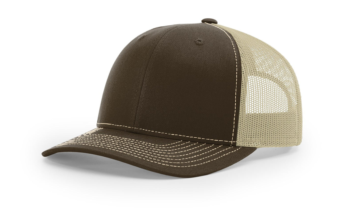 Custom Richardson 112 Genuine Leather Patch Hat