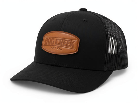 Hog Creek Hat Co. Leather Patch Hat