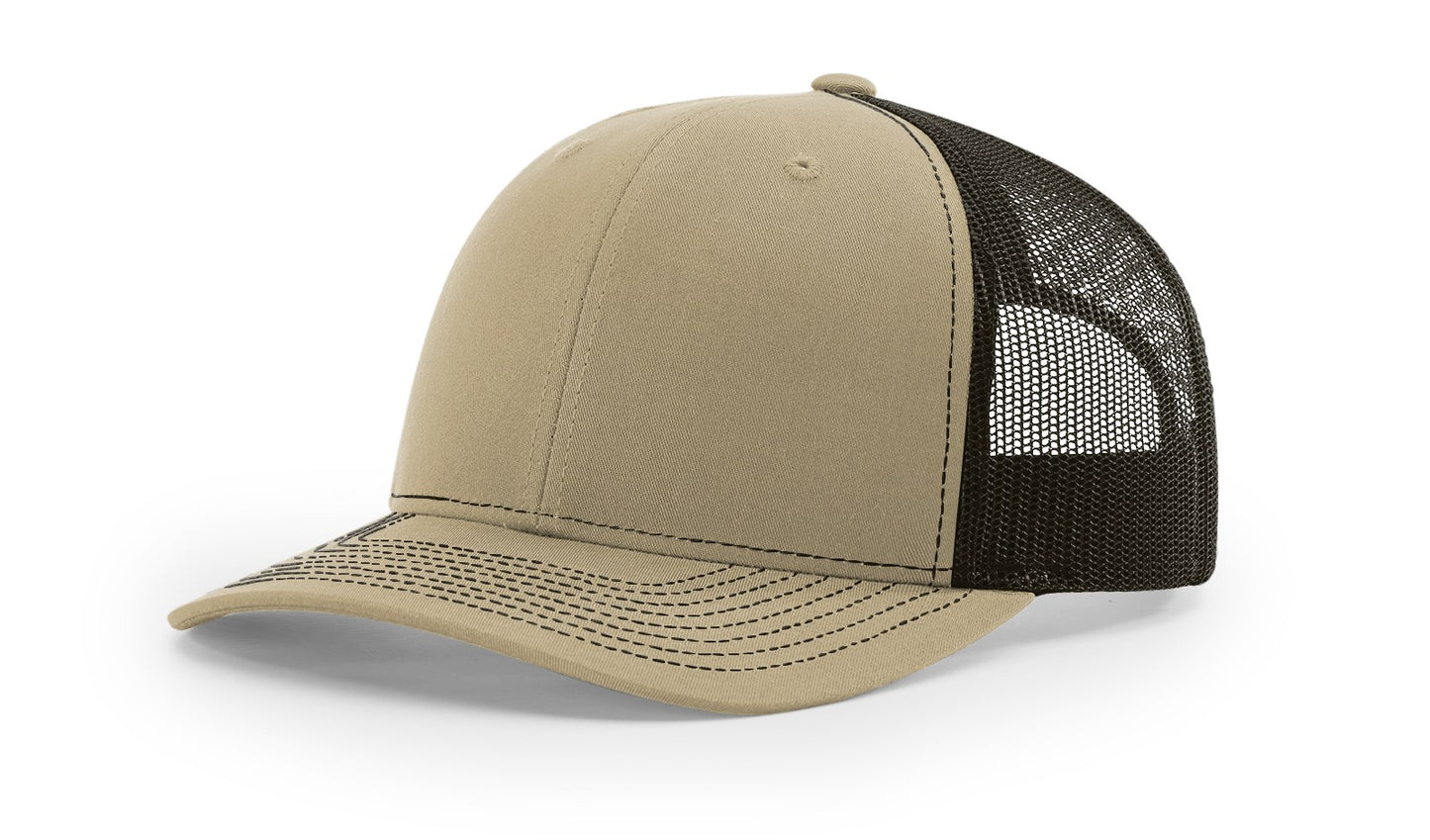 Custom Richardson 112 Genuine Leather Patch Hat