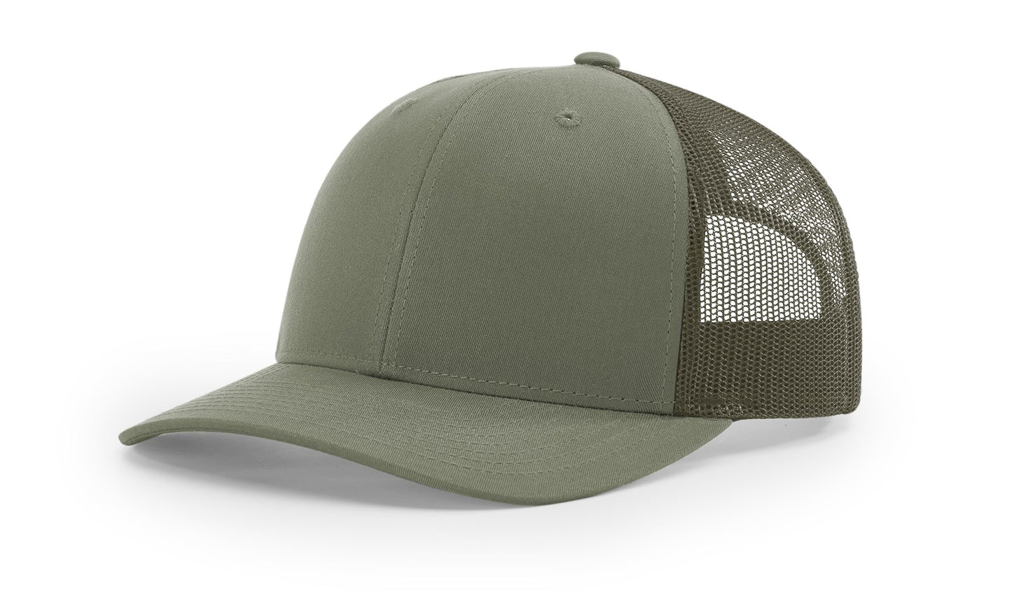 Custom Richardson 112 Genuine Leather Patch Hat