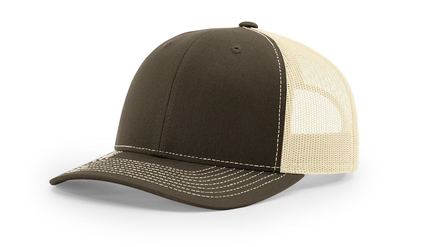 Custom Richardson 112 Genuine Leather Patch Hat